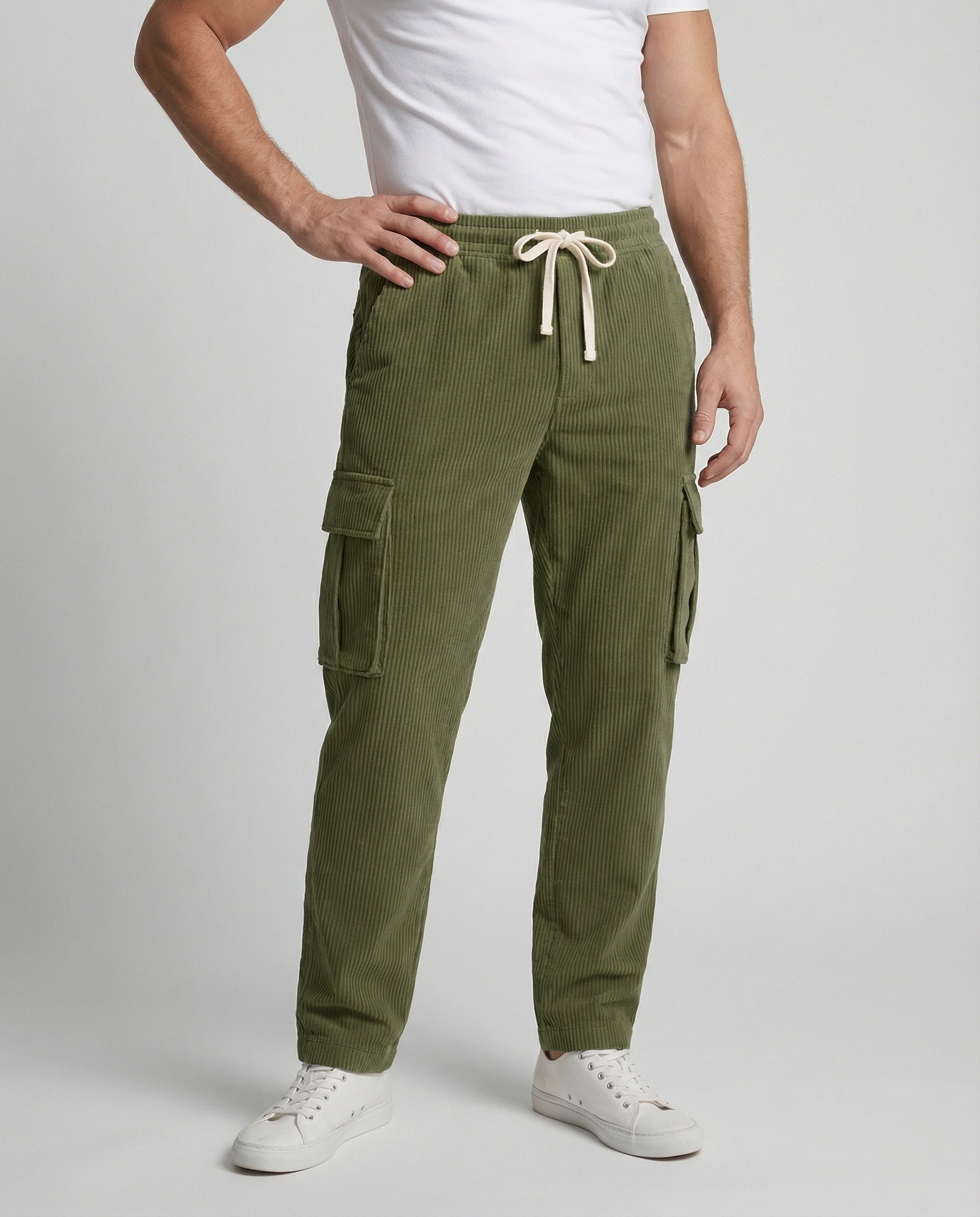 Herren Cargo-Hose mit elastischem Bund