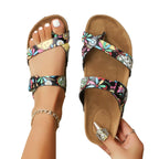 Damen Komfortable Korksandalen mit verstellbaren Riemen R&B