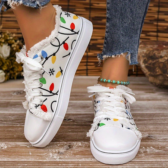 Damen Freizeitschuhe mit verspieltem Motiv und gemütlicher Fleece-Innensohle R&B