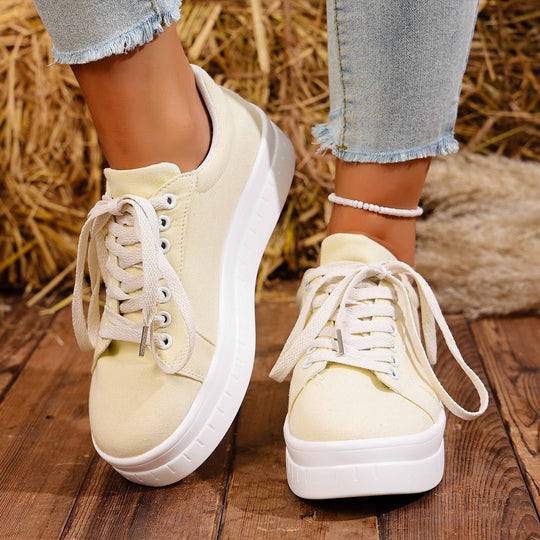 Damen Modische Sneaker mit hohem Plateau R&B