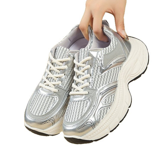 Damen sportliche Sneakers mit atmungsaktivem Netzdesign und elegantem Profil R&B