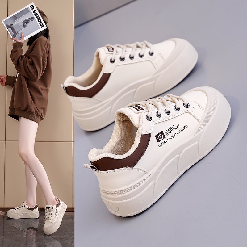 Damen modische Sneakers mit komfortablem Plateau und atmungsaktiver Sohle R&B
