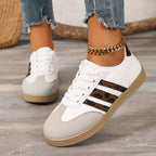 Damen Sneakers im trendigen Design mit Leopardenmuster und komfortablem Fußbett R&B