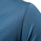 Herren Kurzarm Henley-T-Shirt mit modernem Reißverschluss und hochwertiger Baumwollmischung