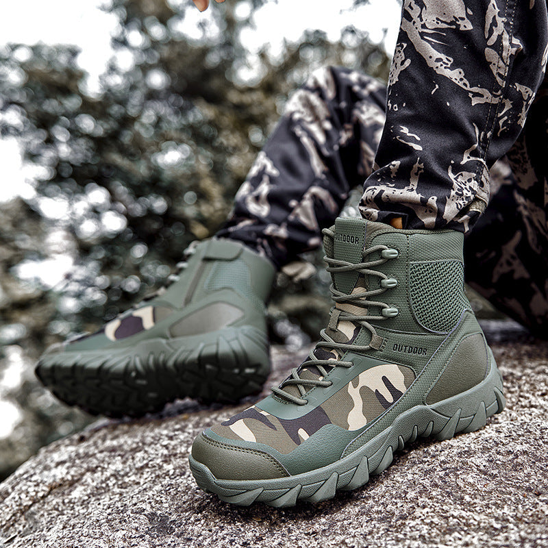 Herren Hochwertige Outdoor-Wanderstiefel mit rutschfester Sohle und atmungsaktiver Membran R&B