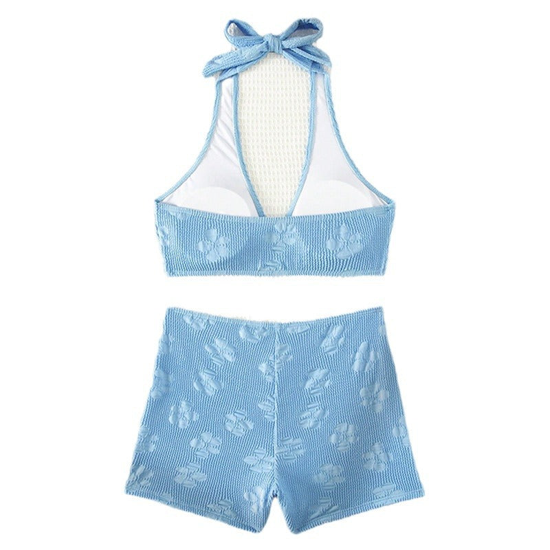 Damen Hoch tailliertes Bikini-Set mit elegantem Ring-Detail R&B