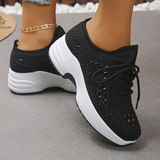 Damen Sportliche Sneaker mit atmungsaktivem Obermaterial und Komfortsohle R&B