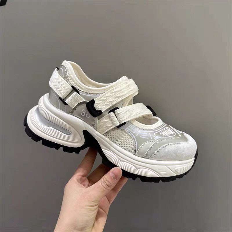 Damen Sportliche Lauf- und Freizeitschuhe mit verstellbaren Riemen und dämpfender Sohle R&B