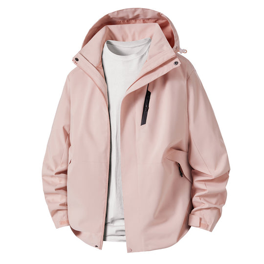 Herren technische Übergangsjacke mit verstellbarem Kapuzenrand R&B