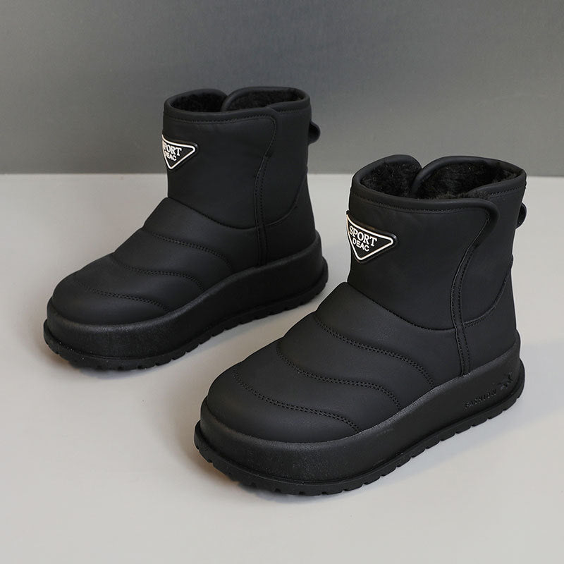 Damen warme Winterstiefel mit kuscheligem Innenfutter und robustem Profil R&B