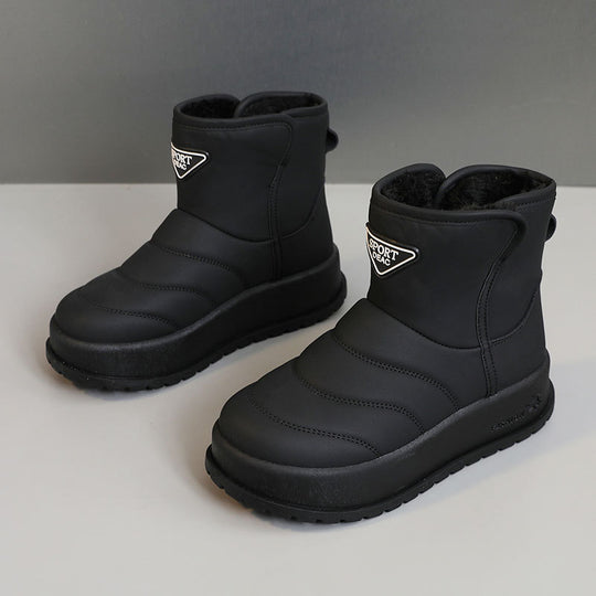 Damen warme Winterstiefel mit kuscheligem Innenfutter und robustem Profil R&B