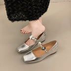 Damen elegante Ballerinas mit floralen Akzenten und komfortablem Fußbett R&B