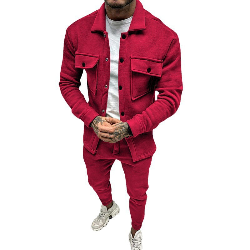 Herren lässige Jacke mit praktischen Taschen und modernem Schnitt R&B