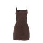Damen figurbetontes Kleid mit floralem Strassdesign R&B