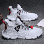 Damen sportliche Obermaterial-Stretch Sneakers mit rutschfester Sohle und hohem Komfort EB