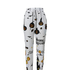 Damen Lässige Print-Hose mit herbstlichem Motiv R&B