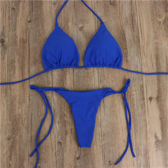 Damen Bikini-Set mit verstellbaren Trägern und minimalistischem Design R&B
