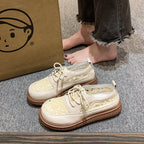 Damen Komfortable Freizeit Sneakers mit atmungsaktiver Oberflächenstruktur