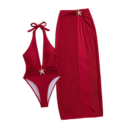Damen Badeanzug und Strandrock R&B