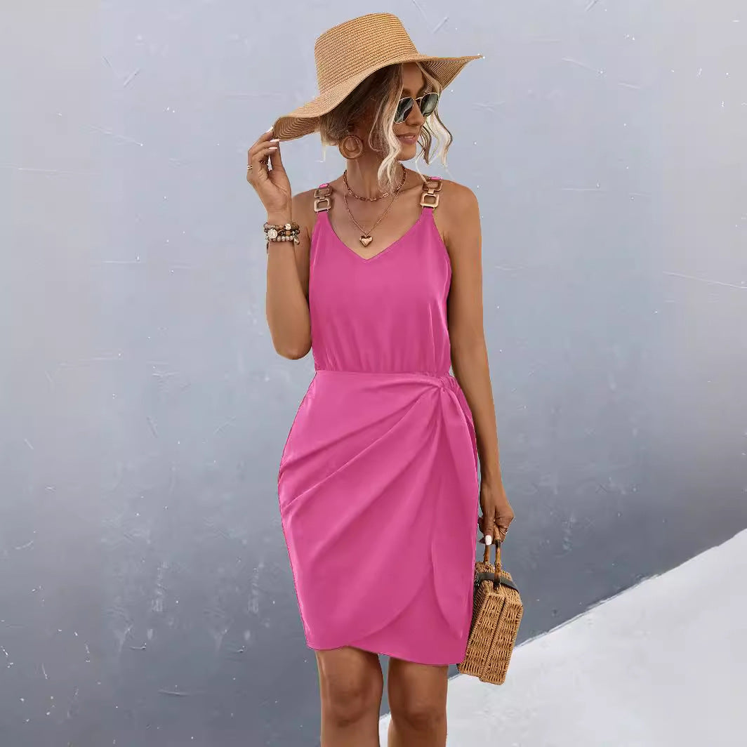 Damen Etuikleid mit tailliertem Schnitt und eleganter Drapierung R&B