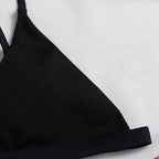Damen Triangel-Bikini-Oberteil mit verstellbaren Trägern R&B