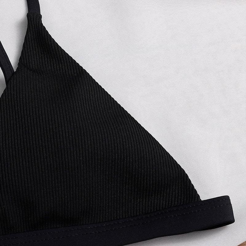 Damen Triangel-Bikini-Oberteil mit verstellbaren Trägern R&B