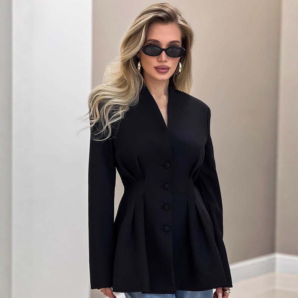 Damen Eleganter Blazer mit taillierten Akzenten R&B