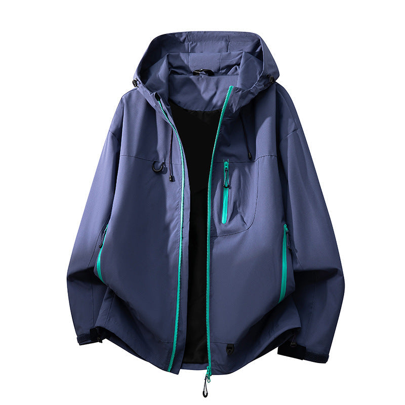Damen technische Outdoorjacke mit multifunktionalen Taschen und verstellbarem Kapuzensystem R&B