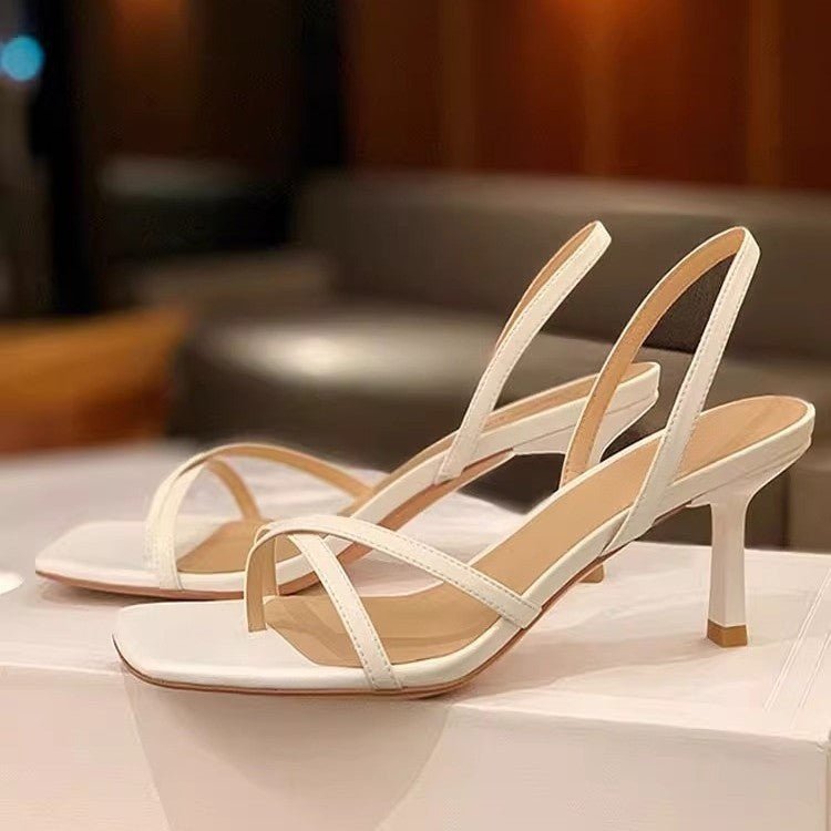 Damen elegante High Heel Sandalen mit verstellbaren Riemchen R&B