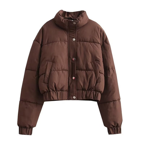 Damen Steppjacke mit hohem Kragen undpraktischen Taschen R&B