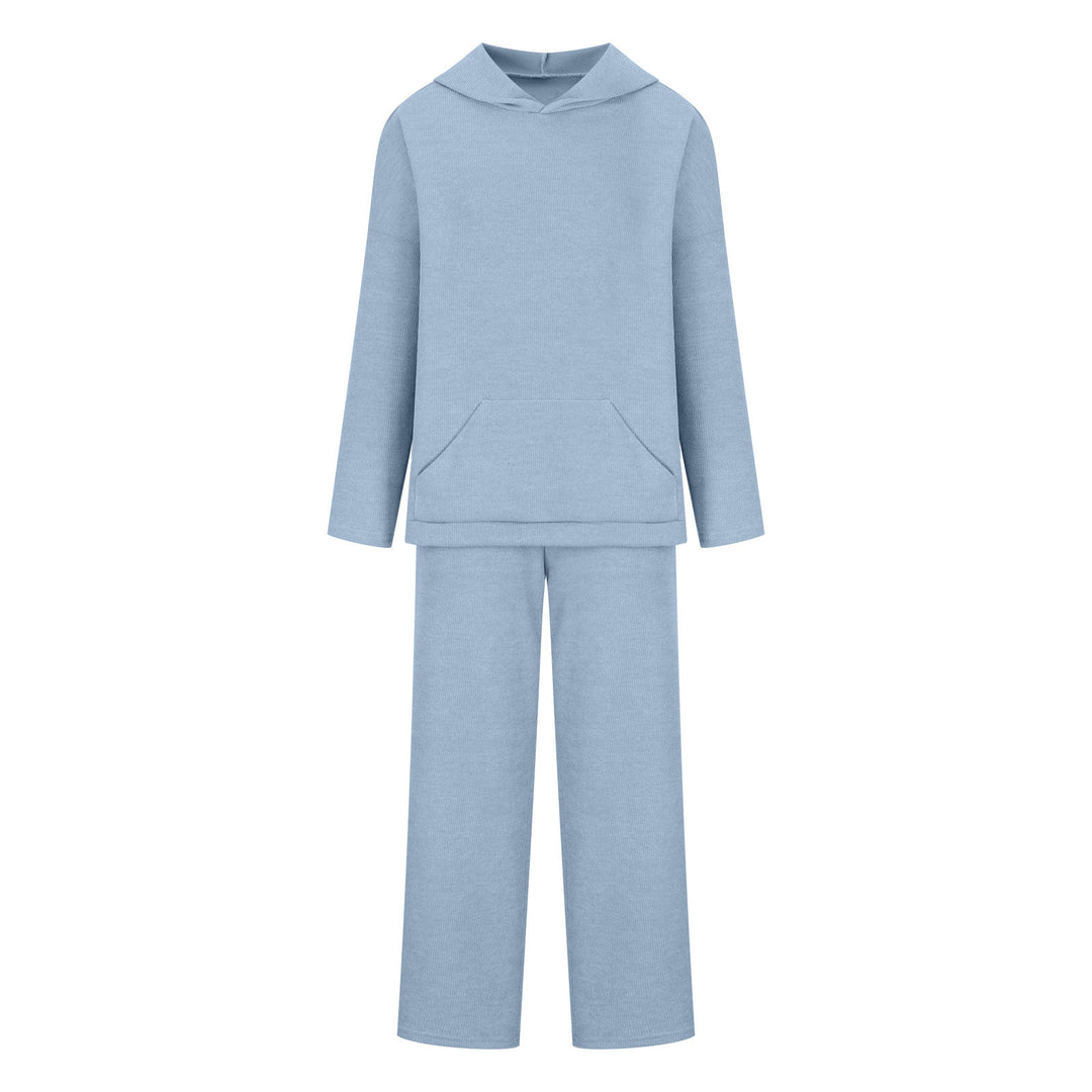 Damen lässiges Sweatshirt- und Pants-Set mit oversized Schnitt R&B