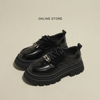 Damen modische Schnürschuhe mit glänzenden Akzenten und rutschfester Sohle R&B