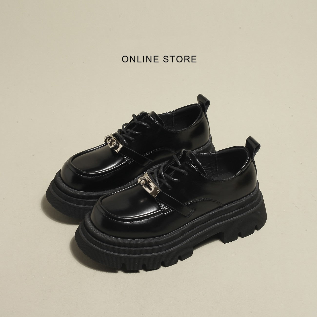 Damen modische Schnürschuhe mit glänzenden Akzenten und rutschfester Sohle R&B