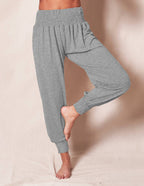 Damen Bequeme Freizeithose mit elastischem Bund und schmalen Bündchen