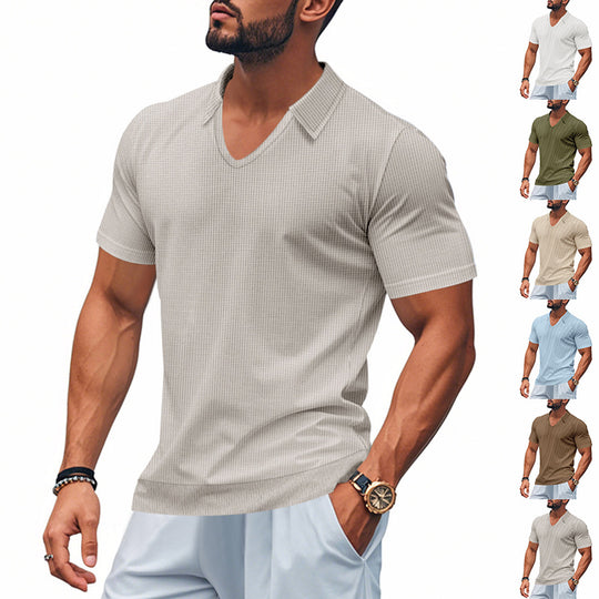 Herren Polo-Shirt mit strukturiertem Design und modernem Schnitt R&B