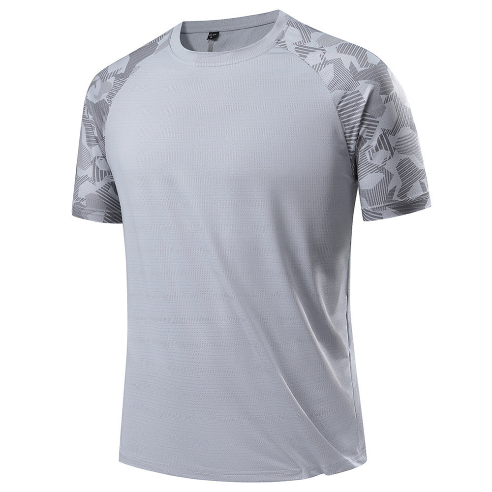 Herren nan atmungsaktives Funktionsshirt mit Raglanärmeln und Tarnmuster R&B