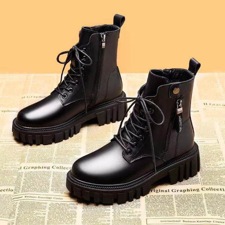 Damen Schnürstiefel mit robustem Profil und nachhaltigem Obermaterial R&B