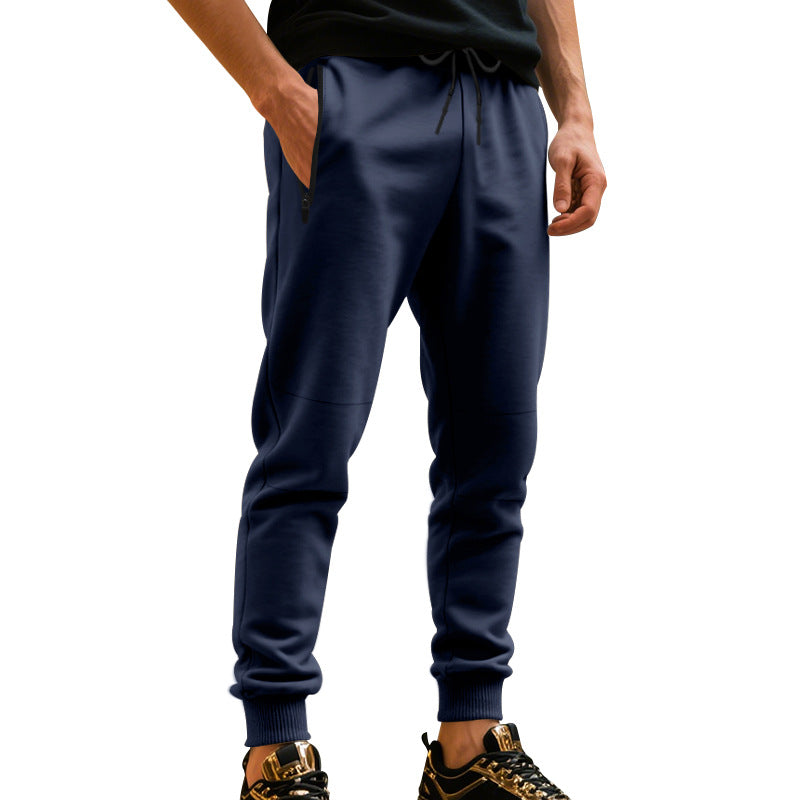 Herren Freizeit Jogginghose mit seitlichem Kontrast und elastischem Bund R&B