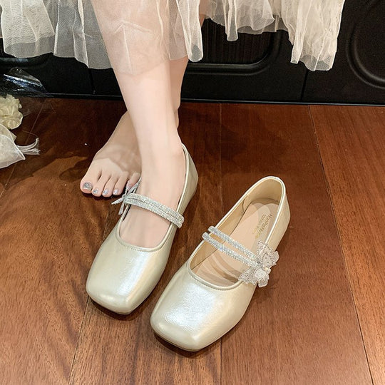 Damen Ballerina Schuhe mit dekorativen Schmuckdetails R&B