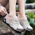 Damen Atmungsaktive Wander-Sneaker mit rutschfester Sohle und stabiler Unterstützung