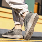 Damen Sportliche High-Top Sneaker mit elastischem Schaft