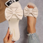 Damen elegante Slipper mit großzügigem Schleifen-Detail R&B
