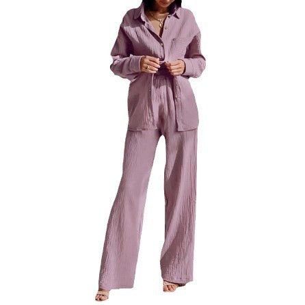 Damen Lässiges Zweiteiler-Set aus leichtem Material mit weitem Schnitt