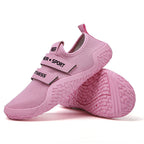 Damen Sportliche Fitness-Sneaker mit elastischem Klettverschluss
