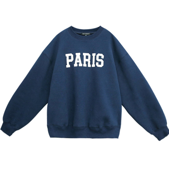 Damen lässiger Sweatshirt mit markantem Schriftzug R&B