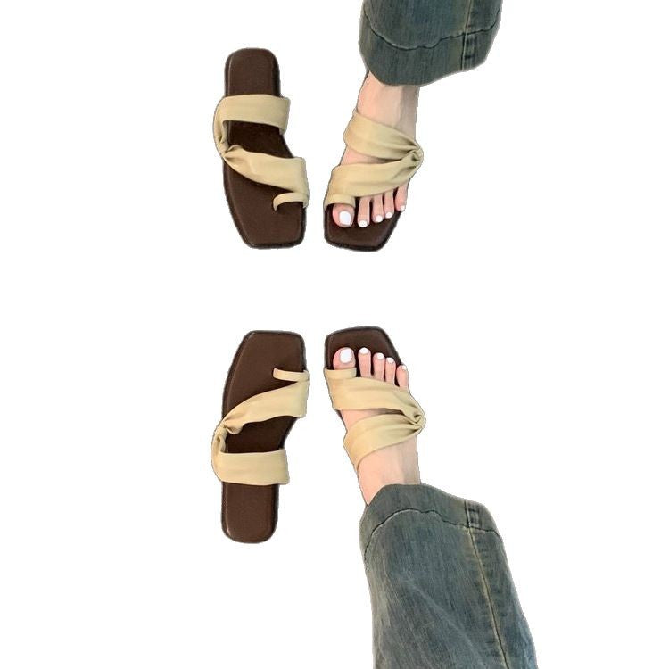 Damen Flip-Flops mit eleganter Knotenverzierung R&B