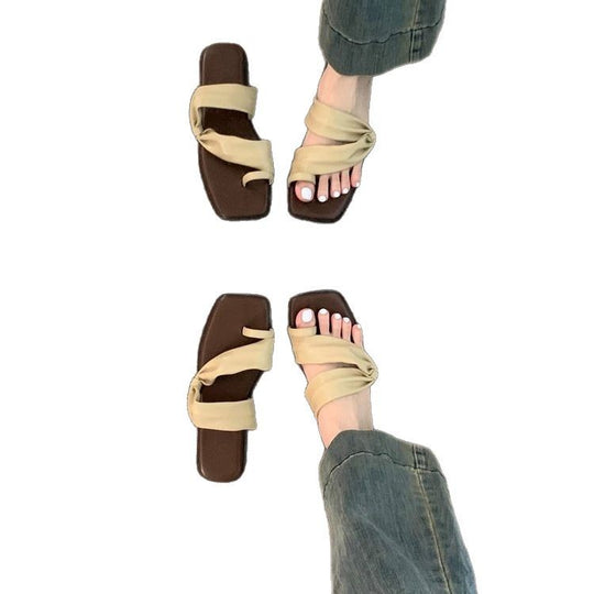Damen Flip-Flops mit eleganter Knotenverzierung R&B