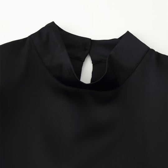 Damen elegantes Oberteil mit auffälligem Spitzenabschluss R&B