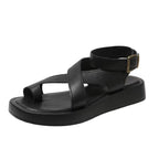 Damen Komfortable Zehentrenner-Sandalen mit verstellbarem Riemendesign R&B