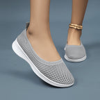 Damen bequeme und luftige Slip-On Sneakers